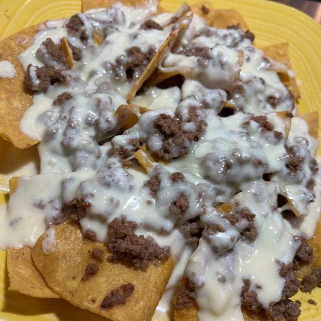 Ground Beef Nachos.