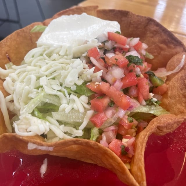 Taco Salad Shredded Chicken.