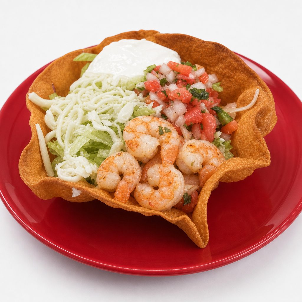 Taco Salad Shrimp.