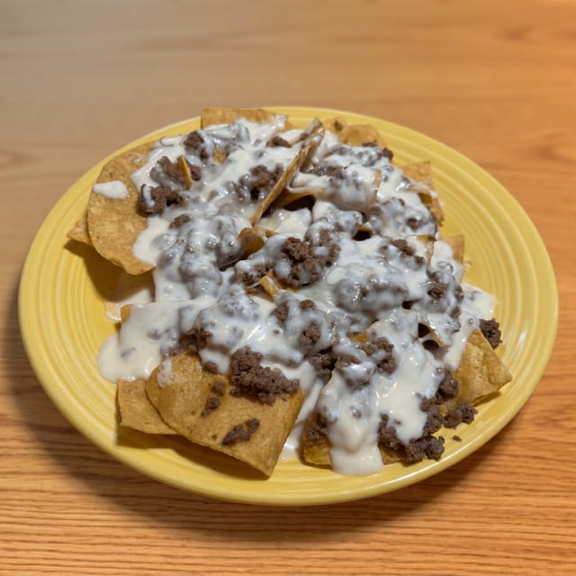 Ground Beef Nachos.